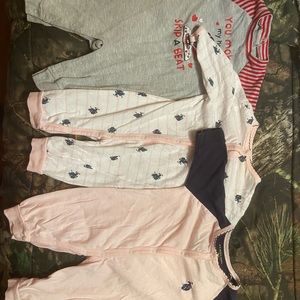 3 open foot onesies